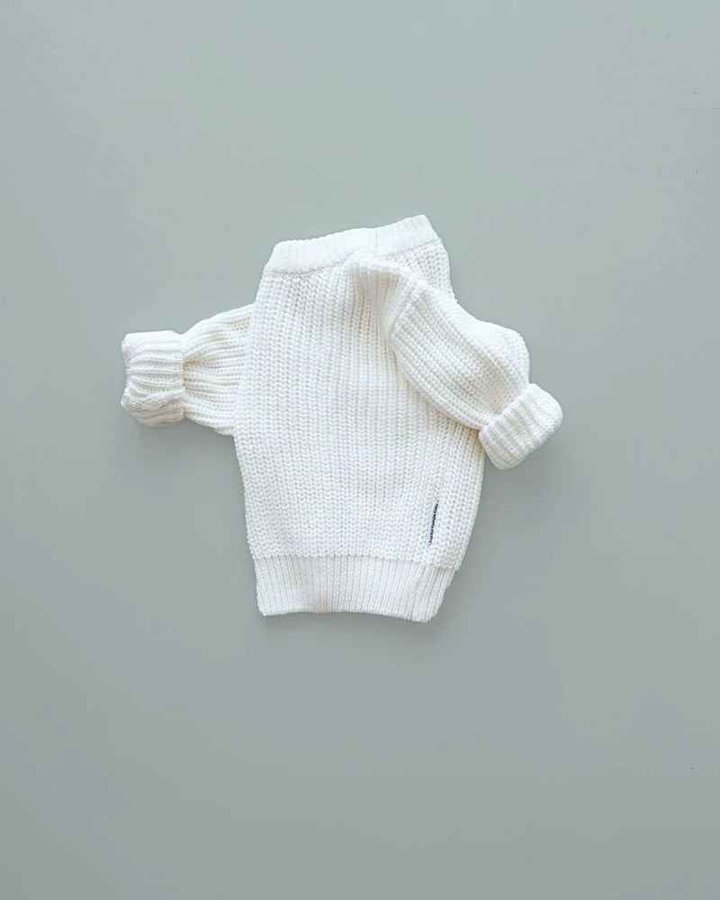 CHUNKY KNIT SWEATER - MILK