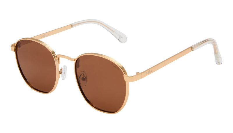 I-SEA COOPER SUNGLASSES - GOLD / BROWN POLARIZED LENS