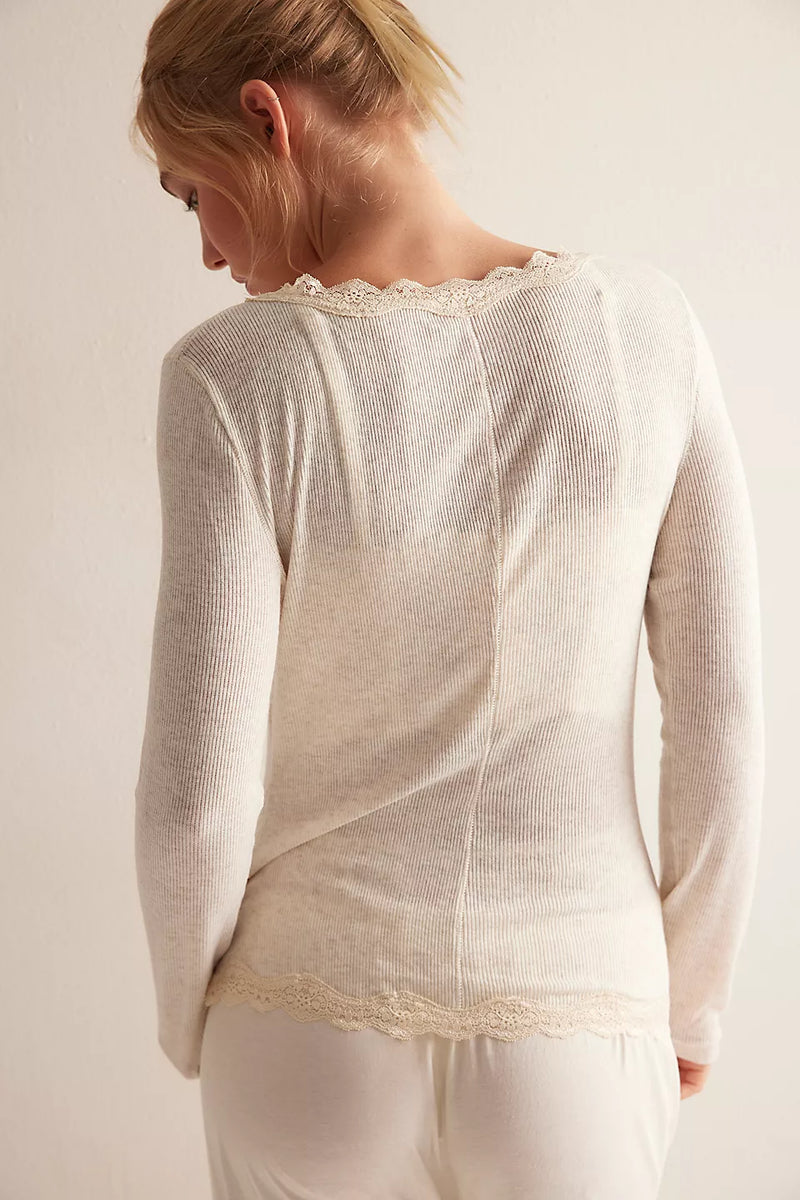 FREE PEOPLE BIG LOVE CARDI - IVORY