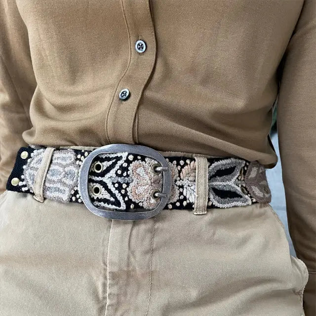 JENNY KRAUSS BELT - MONOCHROMATIC BLACK