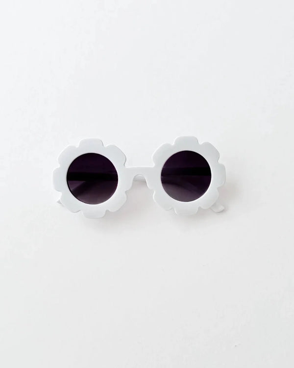 FLOWER SUNGLASSES - WHITE