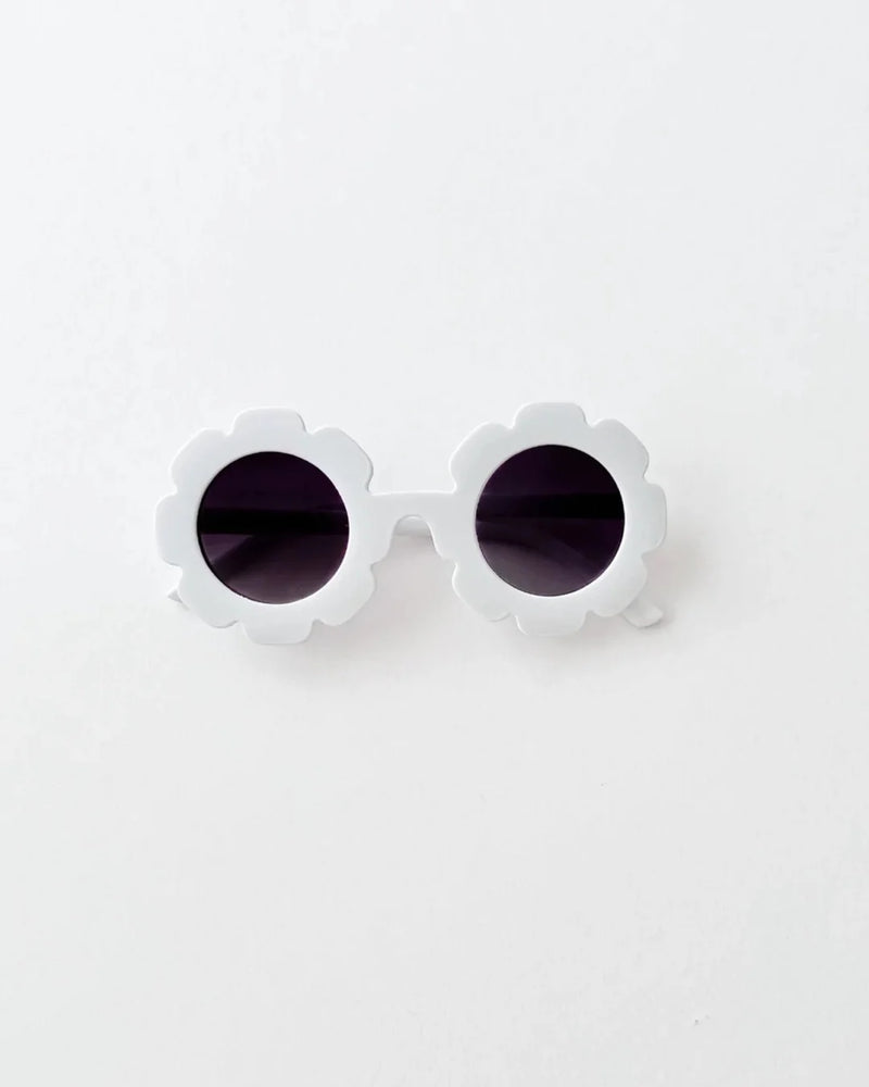 FLOWER SUNGLASSES - WHITE