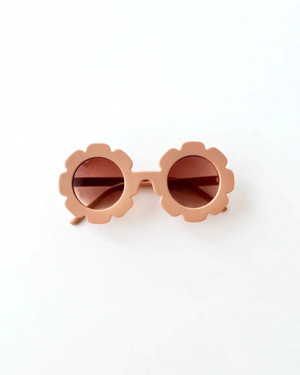FLOWER SUNGLASSES -TAN