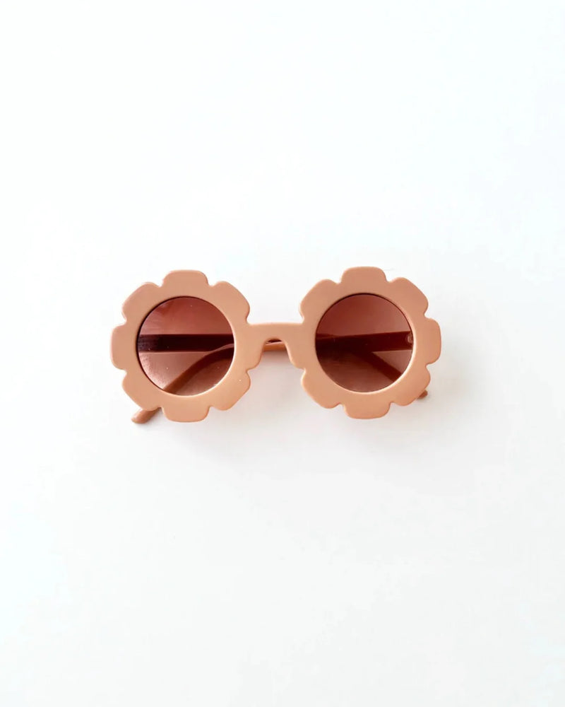 FLOWER SUNGLASSES -TAN