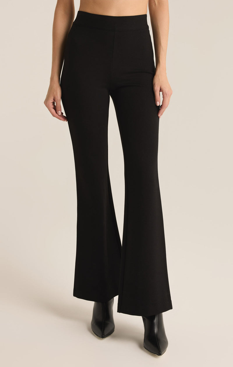 Z SUPPLY DO IT ALL FLARE PANTS - BLACK