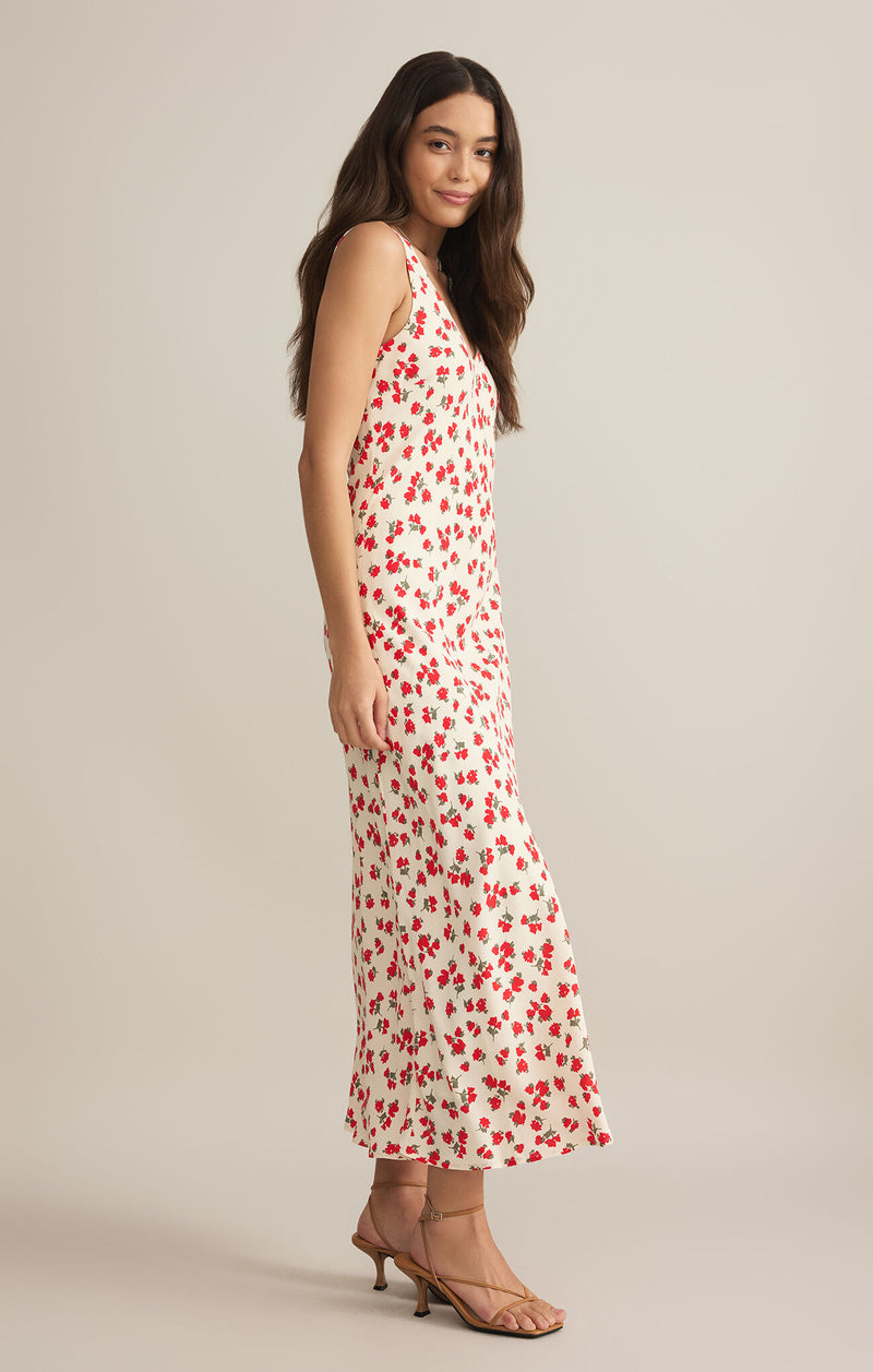 Z SUPPLY HANA LA ROSA DITSY MAXI DRESS - SEA SALT