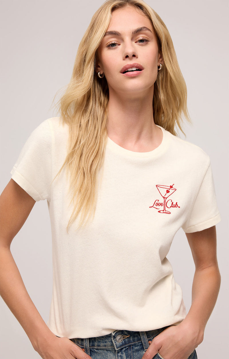 Z SUPPLY LOVE CLUB DAYTRIP TEE - SEA SALT