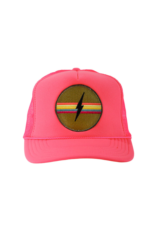 ELECTRIC RAINBOW HAT - PINK
