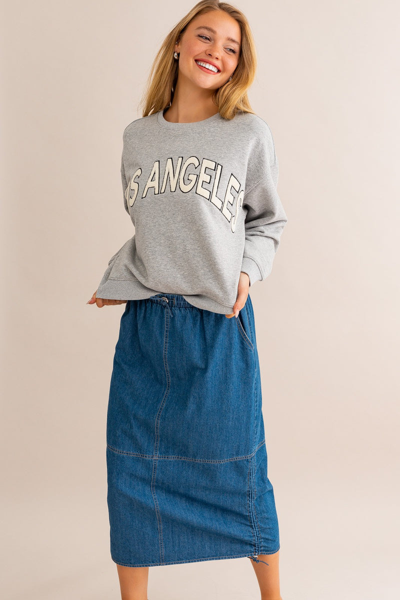 LOS ANGELES SWEATSHIRT - GREY