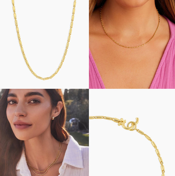 GORJANA ZOEY CHAIN NECKLACE - GOLD