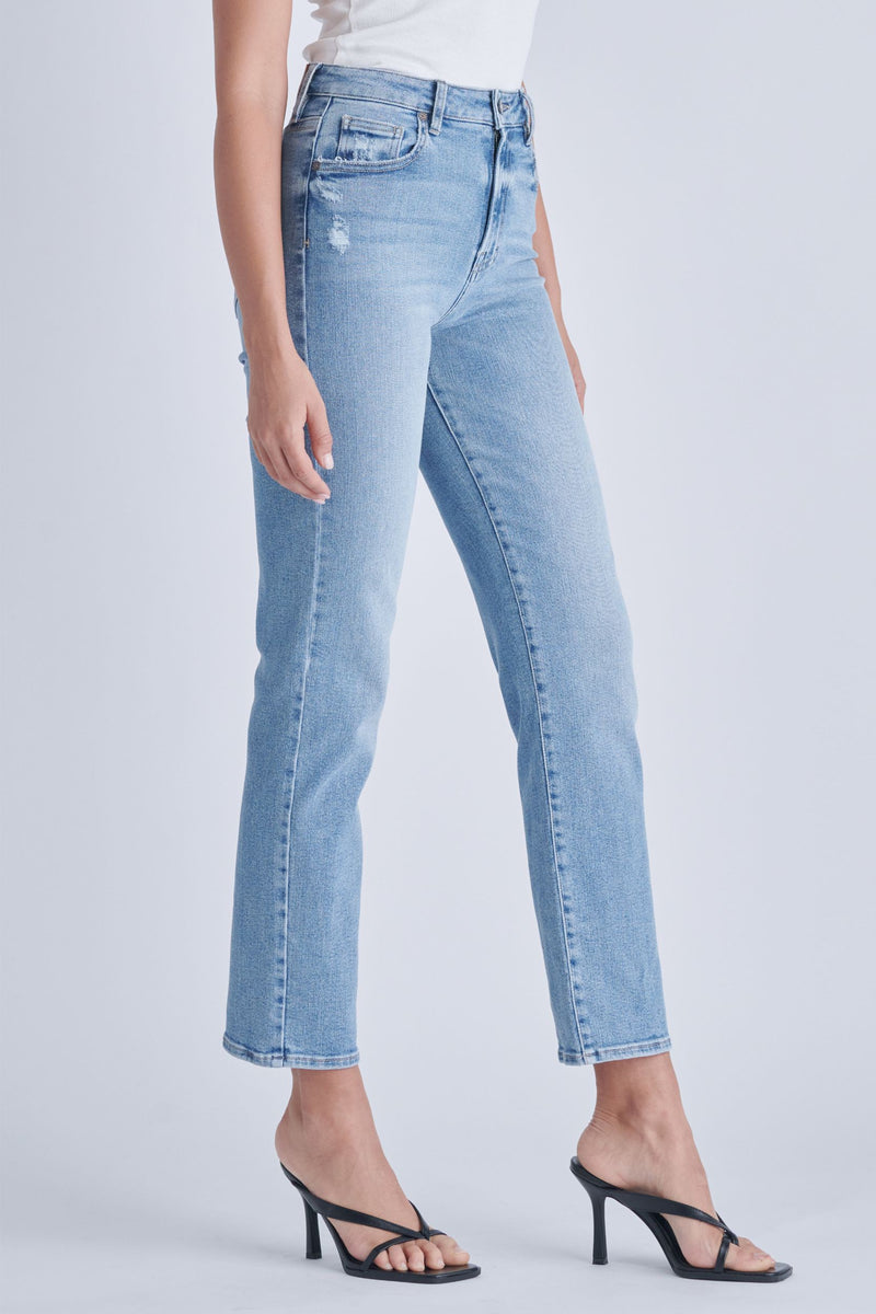 TRACEY HIGH RISE STRAIGHT JEANS - MEDIUM WASH