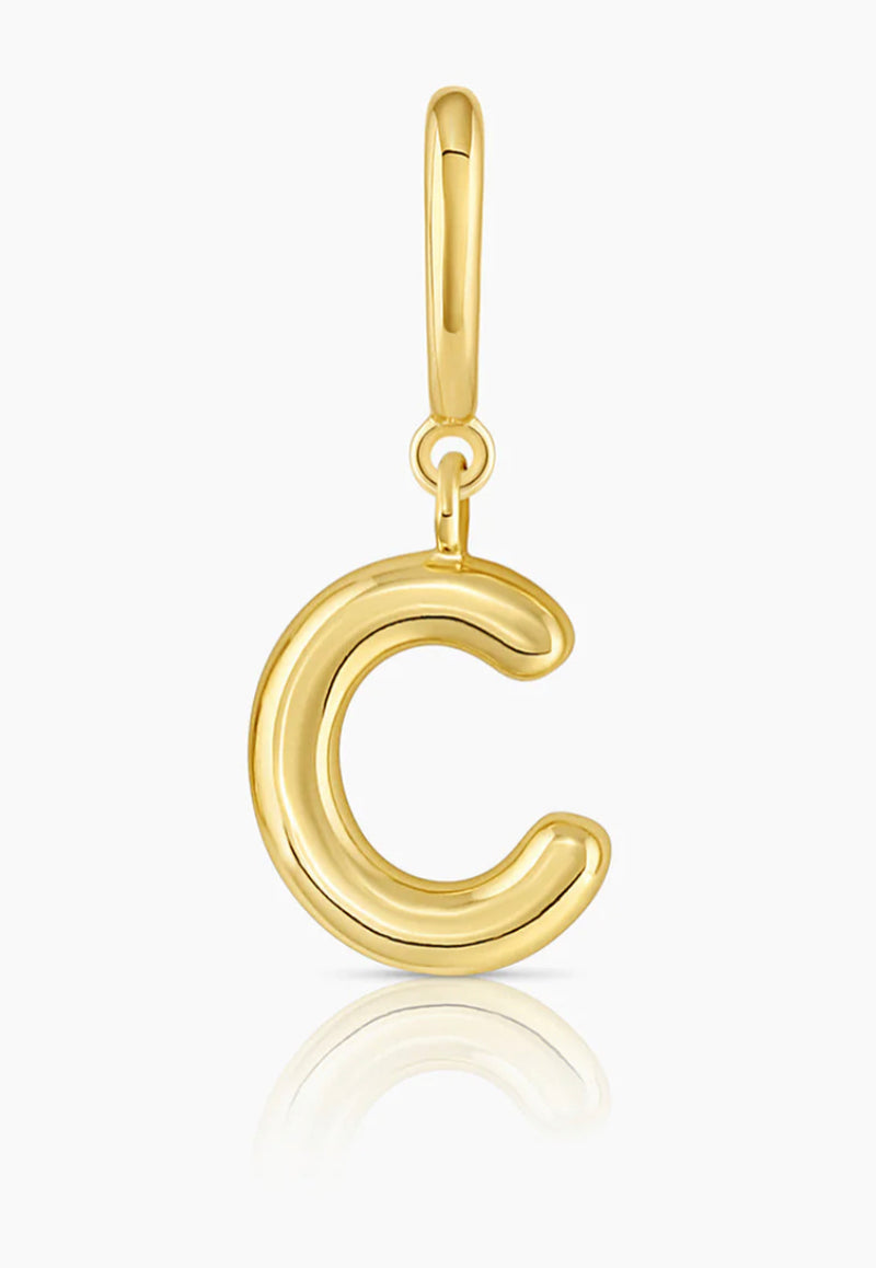 Alphabet Helium Parker Charm in L/Gold Plated, Women's by Gorjana