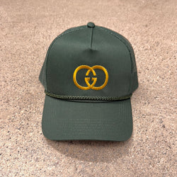 DESIGNER INSPIRED "GG' BASEBALL CAP - GREEN