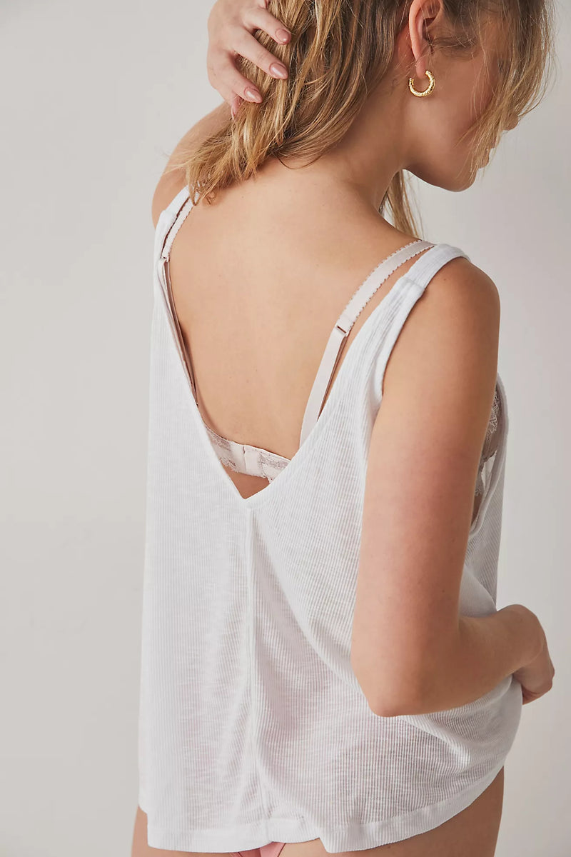 FREE PEOPLE DANI TANK - WHITE