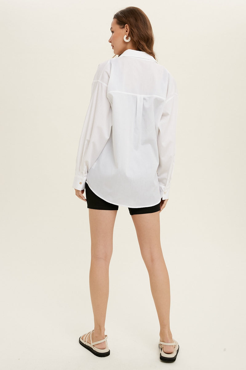 CLASSIC BUTTON-UP SHIRT - WHITE