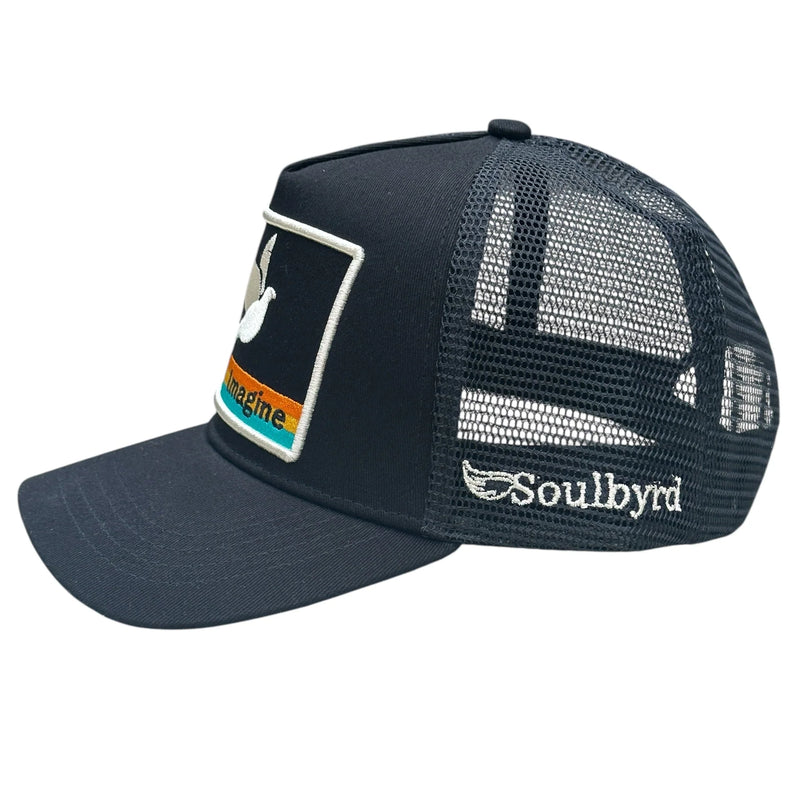 SOULBYRD IMAGINE TRUCKER HAT - BLACK