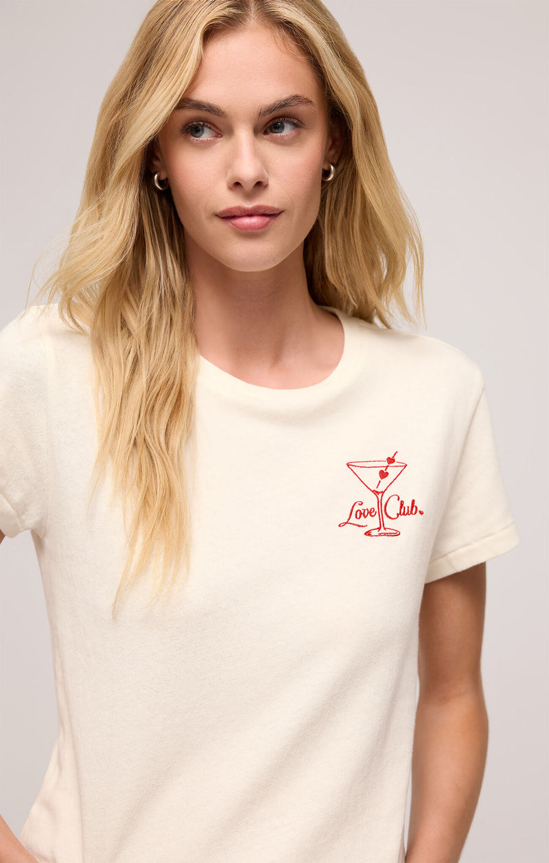 Z SUPPLY LOVE CLUB DAYTRIP TEE - SEA SALT