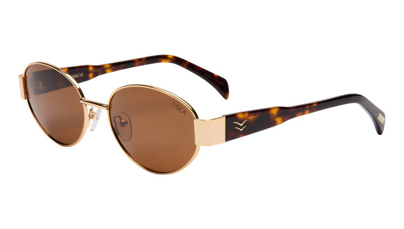 I-SEA LENNOX SUNGLASSES -  GOLD/BROWN POLARIZED LENS