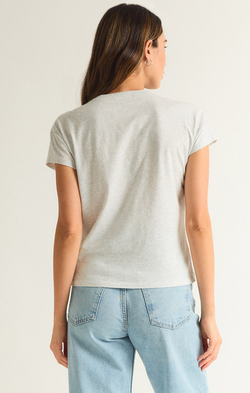 Z SUPPLY MODERN SLUB TEE - LIGHT HEATHER GREY