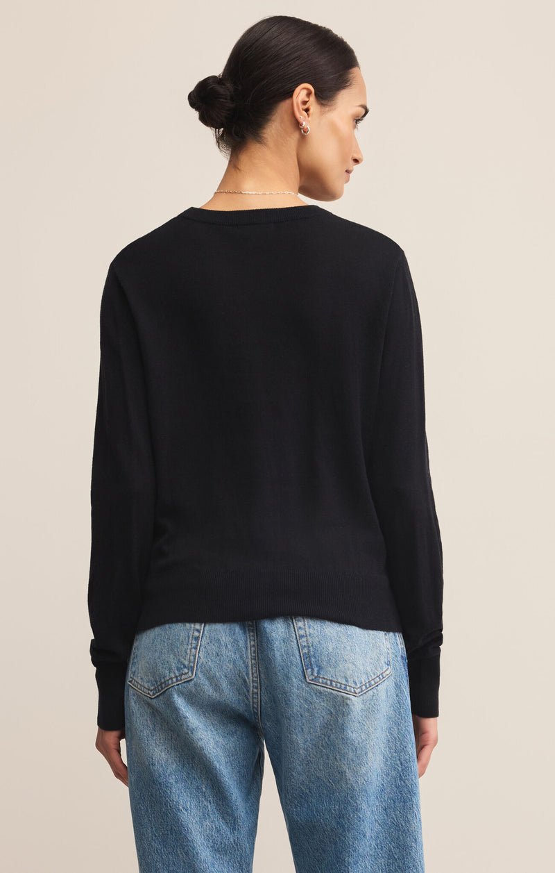 Z SUPPLY PERFECT LAYER SWEATER - BLACK