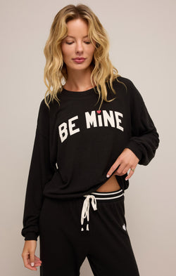 Z SUPPLY BE MINE LS TOP - BLACK