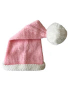 FURRY SANTA BEANIE HAT - PINK