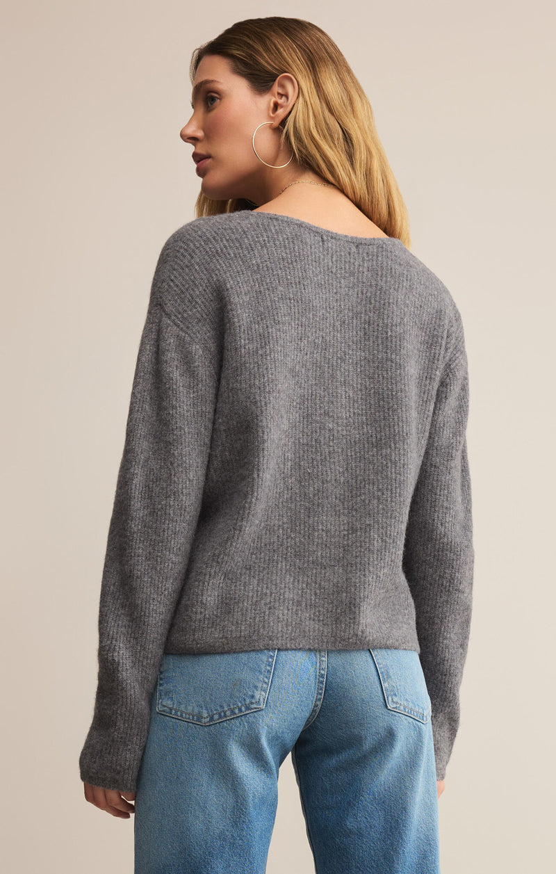 Z SUPPLY EMILE CARDIGAN - CLASSIC HEATHER GREY