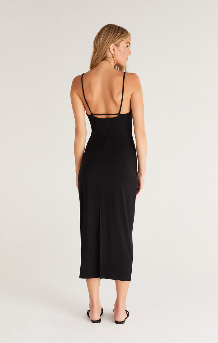 Z SUPPLY MELINDA MIDI DRESS - BLACK