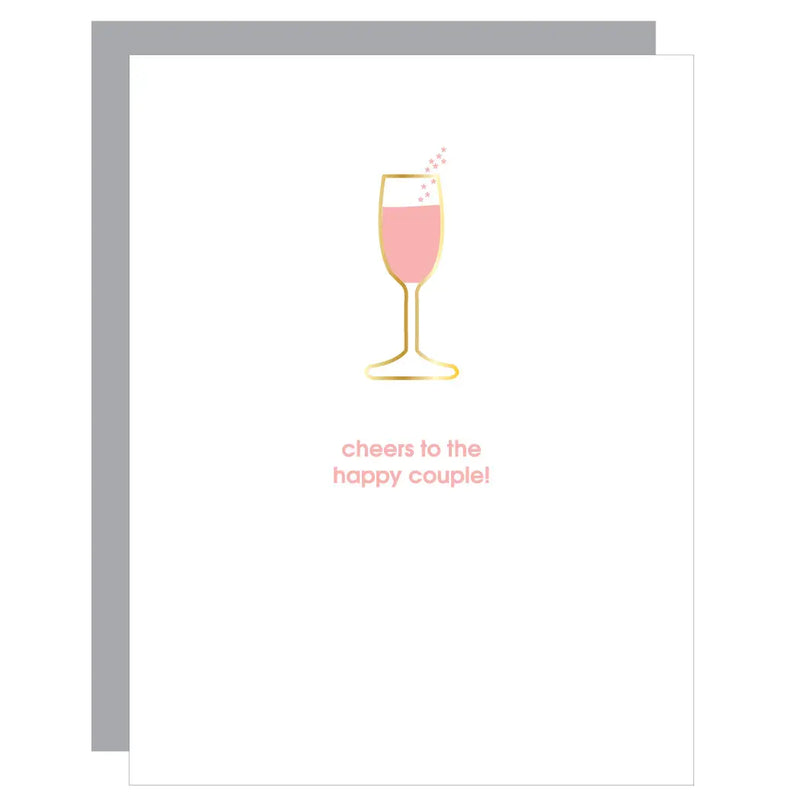 "CHEERS TO THE HAPPY COUPLE" GREETING CARD