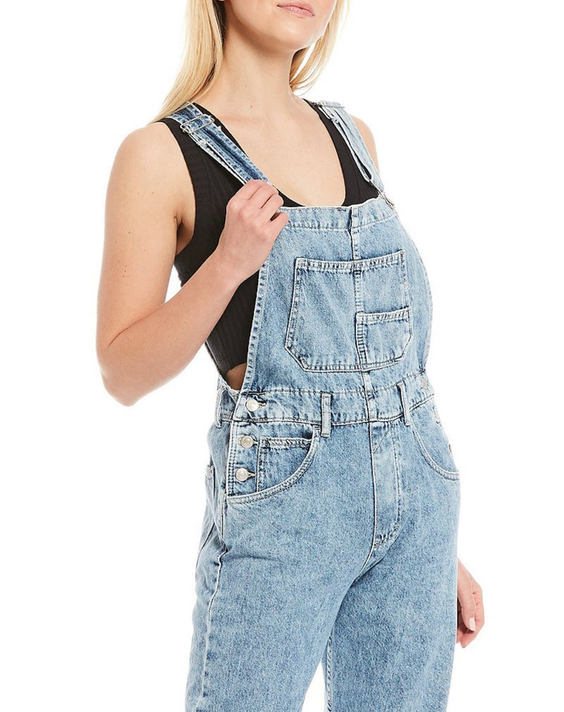 FREE PEOPLE ZIGGY DENIM OVERALLS - POWDER BLUE – CAllie Girl Boutique