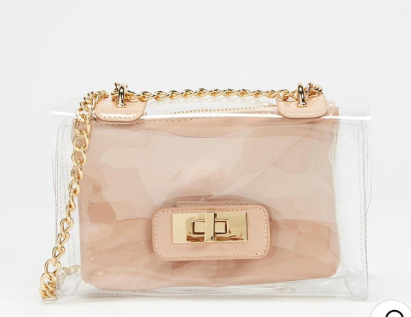 BILLINI COLETTE SHOULDER BAG - NUDE PATENT