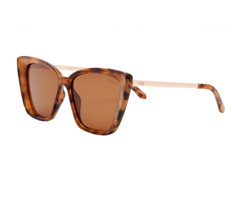 I-SEA ALOHA FOX SUNGLASSES - TORT/BROWN POLARIZED