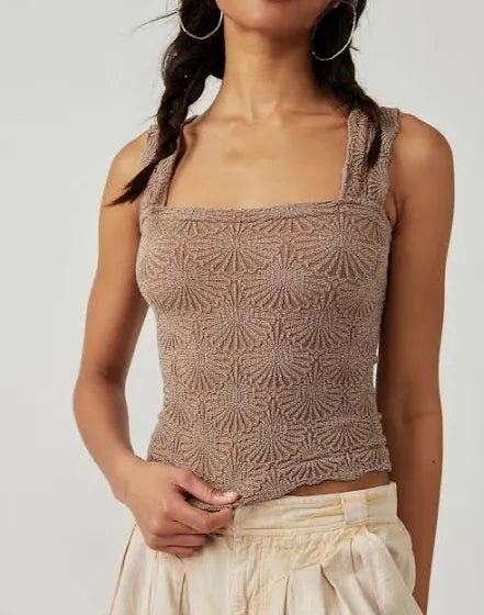 FREE PEOPLE LOVE LETTER CAMI - STRAWBERRY ROAN
