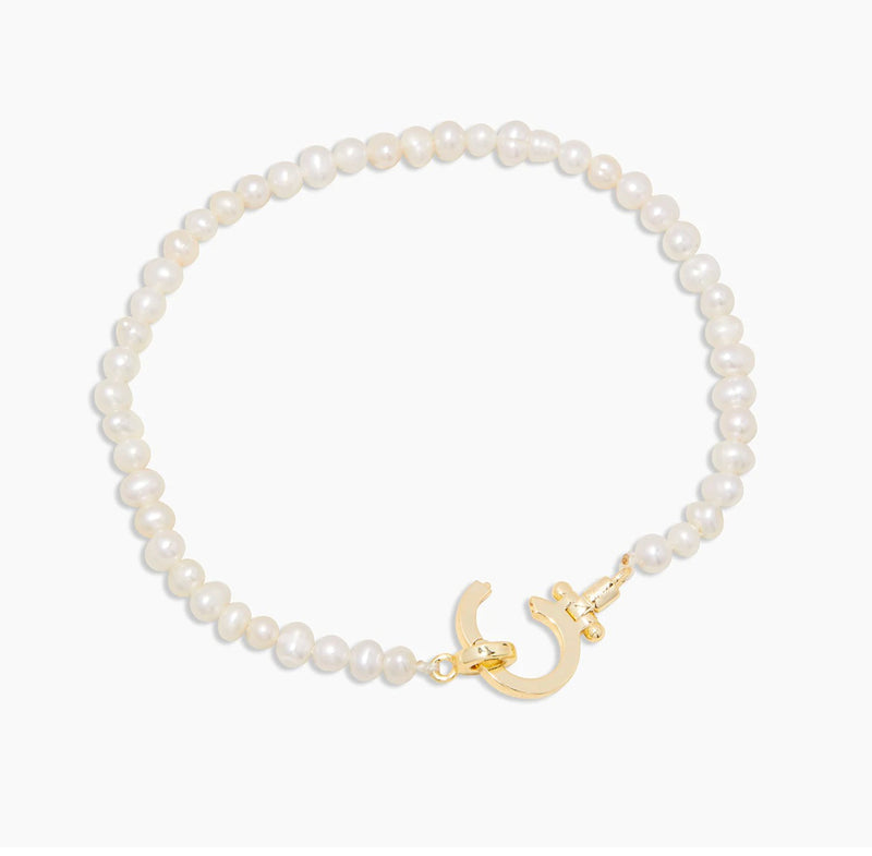 GORJANA PARKER PEARL BRACELET - GOLD/PEARL