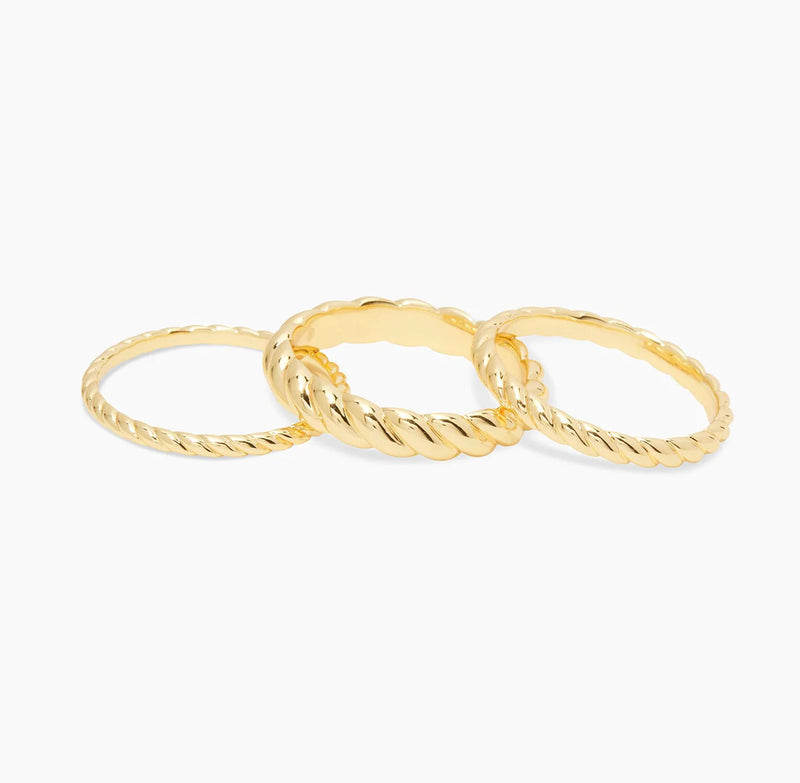 GORJANA CREW RING SET - GOLD