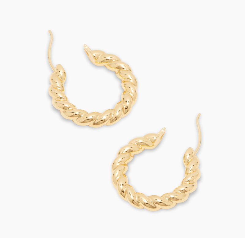 GORJANA CREW HOOP EARRINGS - GOLD