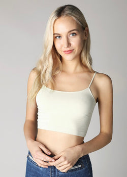 NIKI BIKI HALF CAMI BRALETTE- IVORY