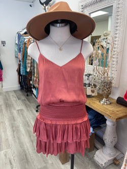THE SILKY AMORE TOP - RUST