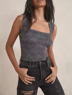 FREE PEOPLE LOVE LETTER CAMI - BLACK