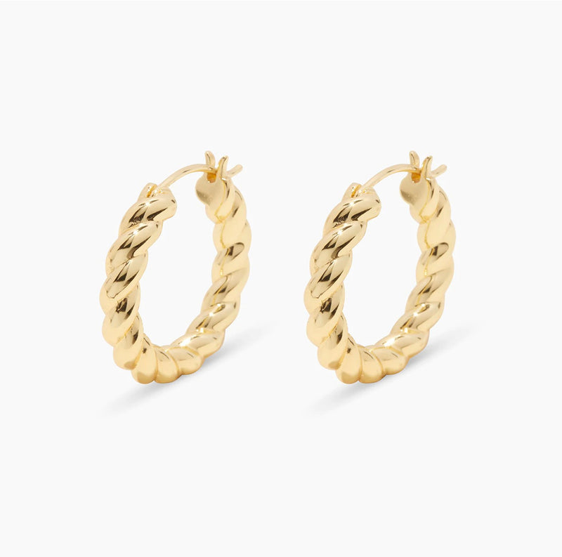 GORJANA CREW HOOP EARRINGS - GOLD