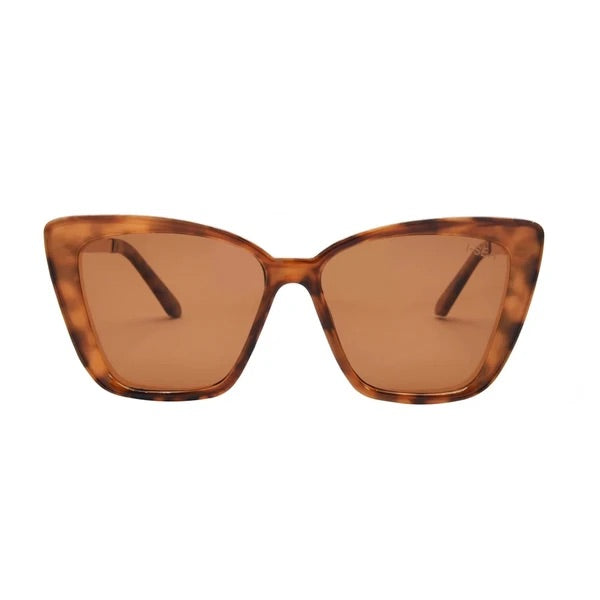 I-SEA ALOHA FOX SUNGLASSES - TORT/BROWN POLARIZED