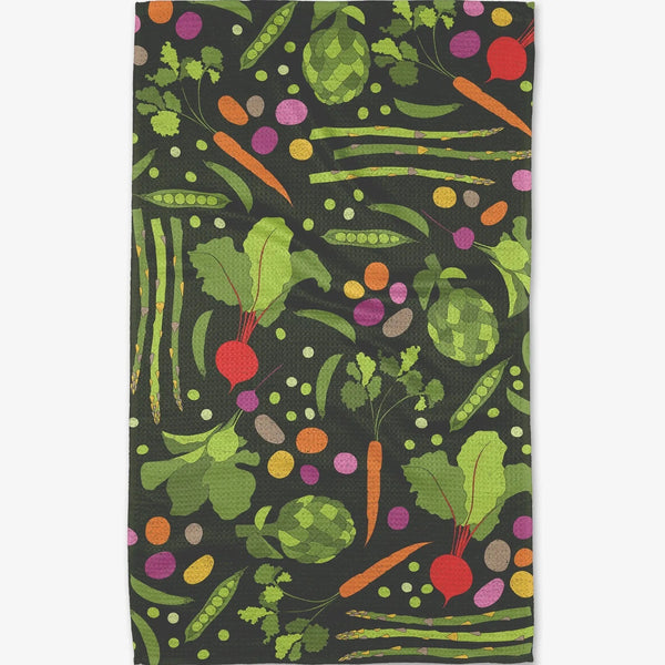 GEOMETRY KITCHEN TEA TOWELS - SPRING SPROUT