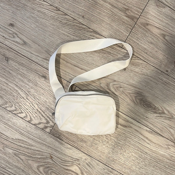 NYLON BELT BAG - WHITE